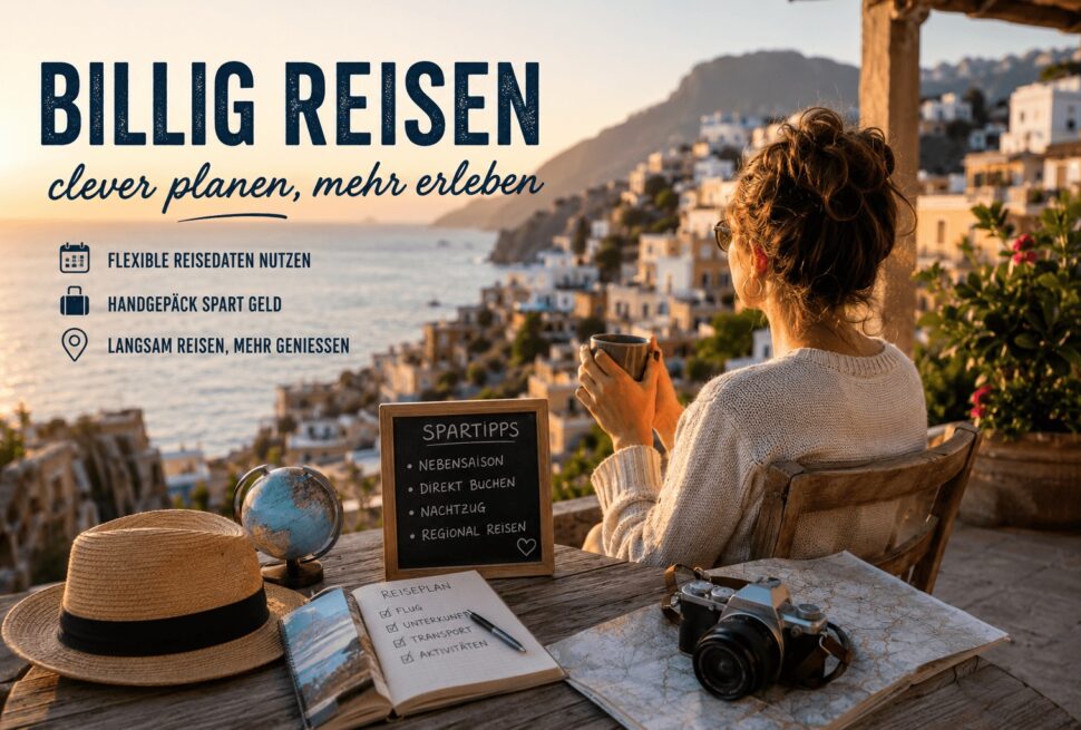 Günstig reisen mit bewusster Planung und entspannter Atmosphäre an der Mittelmeerküste