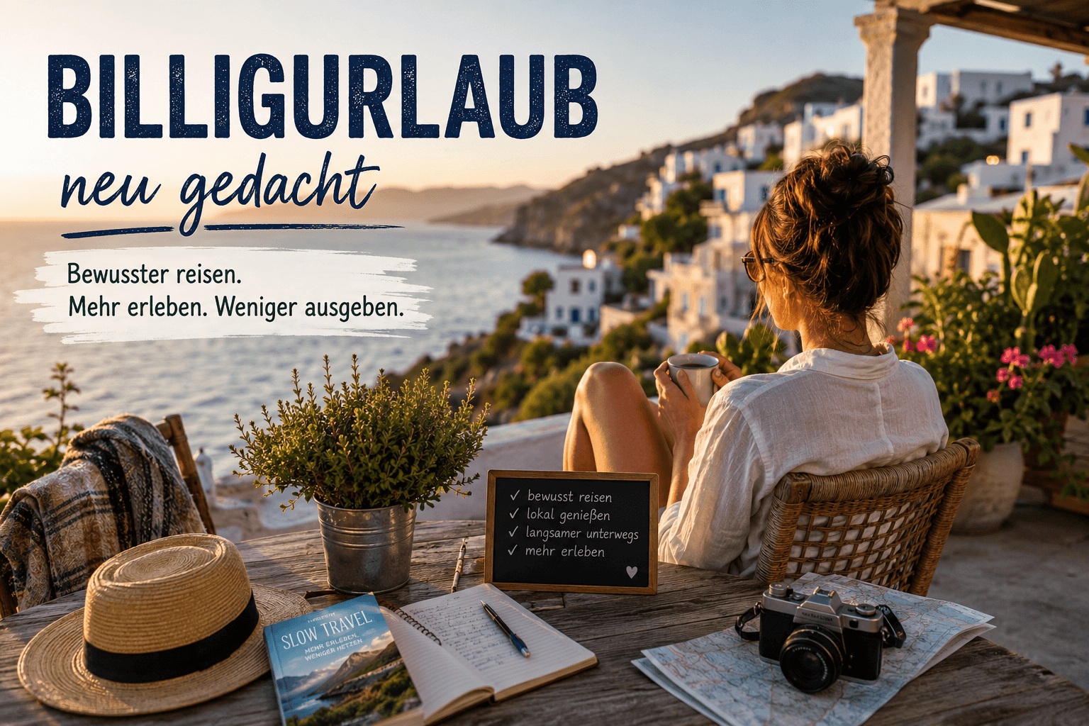 Bewusster Billigurlaub mit entspannter Atmosphäre am Meer