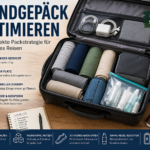 Handgepäck optimieren mit strukturierter Packstrategie für effizientes Reisen im Flugzeug
